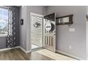 Interior view of front entry with open door to exterior at 100 Machrie Loop # 17-C, Myrtle Beach, SC 29588