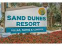 Sand Dunes Resort sign, Villas, Suites & Condos at 205 74Th Ave. N # 709, Myrtle Beach, SC 29572