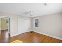Bright bedroom with hardwood floors and double closet at 408 S 16Th Ave. S, Myrtle Beach, SC 29577