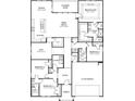 One-story home floor plan with 4 bedrooms and 2-car garage at 5006 Riverton Ct, Myrtle Beach, SC 29579