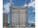 High-rise building with oceanfront views and a beachside location at 2201 S Ocean Blvd. # 1504, Myrtle Beach, SC 29577