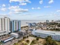 Aerial perspective of resort near the beach and ocean at 504 N Ocean Blvd. # 1511, Myrtle Beach, SC 29577