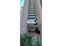 Building entrance with awning, Palms 2406 signage at 2406 N Ocean Blvd. # Ph4-1704, Myrtle Beach, SC 29577