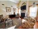 Spacious living room with fireplace and hardwood floors at 3169 Shorecrest Bay Dr., Murrells Inlet, SC 29576