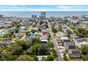 Aerial view showcasing the home's prime location in a beach community with ocean views at 504 21St Ave. N, North Myrtle Beach, SC 29582