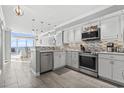 Updated kitchen featuring stainless steel appliances and ocean views at 2500 N Ocean Blvd. # Ph1, Myrtle Beach, SC 29577