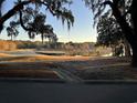 Peaceful community landscape with pond and mature trees at 35 Dornoch Dr., Pawleys Island, SC 29585