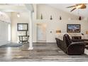 Open living area with hardwood floors and recessed lighting at 3737 Kingsley Dr., Myrtle Beach, SC 29588