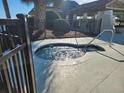 Relaxing hot tub area with surrounding fence at 417 S Dunes Dr., Pawleys Island, SC 29585