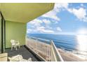 Ocean view from a condo balcony, featuring blue skies and ocean at 1105 S Ocean Blvd. S # 1236, Myrtle Beach, SC 29577