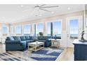 Bright living area with ocean view and comfy seating at 1303 S Ocean Blvd., North Myrtle Beach, SC 29582