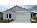 One-story home with gray siding and a two-car garage at 1349 Palm Springs Paloma Dr, Longs, SC 29568