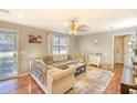 Comfortable living room featuring hardwood floors and plenty of natural light at 1900 Allston St., Georgetown, SC 29440