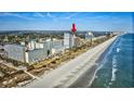 Oceanfront resort building, highlighted in a beachside aerial view at 5310 N Ocean Blvd. N # 207, Myrtle Beach, SC 29577