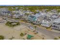 Aerial view of beach neighborhood with homes near the ocean at 6001 - E8 S Kings Hwy., Myrtle Beach, SC 29575