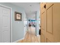 View down condo hallway into living area from entry at 1551 Spinnaker Dr. # 5914, North Myrtle Beach, SC 29582