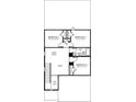 Second floor plan with bedrooms, a loft, and a bathroom at 847 Cypress Preserve Circle, Longs, SC 29568