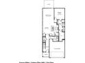 First floor plan showing an open living area and two-car garage at 847 Cypress Preserve Circle, Longs, SC 29568