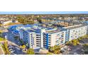 Aerial view of Harborage Resort near waterway, showing its setting at 2100 Sea Mountain Hwy. # 630, North Myrtle Beach, SC 29582