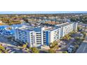 Aerial view of Harborage Resort, highlighting its waterfront location at 2100 Sea Mountain Hwy. # 630, North Myrtle Beach, SC 29582