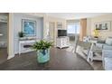 Dining area with table and chairs, adjacent to living room at 2801 S Ocean Blvd. # 241, North Myrtle Beach, SC 29582