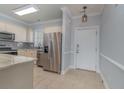 Kitchen with stainless steel appliances and light-colored cabinets at 4887 Luster Leaf Circle # 404, Myrtle Beach, SC 29577