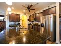 Kitchen island with granite countertop and stainless steel appliances at 2998 Skylar Dr., Myrtle Beach, SC 29577