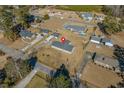 Aerial view of the house and surrounding area at 4637 Dogwood St., Loris, SC 29569