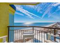 Balcony view of the ocean and beach from a condo at 6804 N Ocean Blvd. # 1637, Myrtle Beach, SC 29572