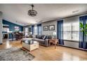 Spacious living room featuring hardwood floors and comfortable seating at 9431 Leeds Circle, Myrtle Beach, SC 29588