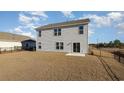 Fenced backyard with a patio and grass at 3418 Ashridge Way, Conway, SC 29526