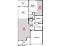 Layout of the house showing a great room, primary bedroom, two other bedrooms, and a two-car garage at 35 Northbrook Dr, Murrells Inlet, SC 29576