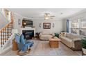Living room with fireplace and comfy seating at 1010 Pinnacle Ln. # 1010, Myrtle Beach, SC 29577