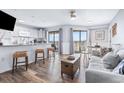 Open concept living space with kitchen and dining area at 5905 South Kings Hwy. # 216-C, Myrtle Beach, SC 29575