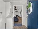Bright entryway with view of living area and laundry at 6001-1235 S Kings Highway, Myrtle Beach, SC 29575