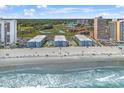 Aerial view of oceanfront building with beach access at 9520 Shore Dr. # 3B, Myrtle Beach, SC 29572