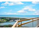 Stunning panoramic ocean view from a condo balcony at 101 Ocean Creek Dr. # Ee8, Myrtle Beach, SC 29572
