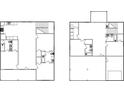 Two-story home floor plan with open layout at 2426-A Park St., North Myrtle Beach, SC 29582