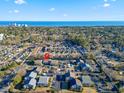 Aerial view showing condo location and proximity to beach at 4714 Cobblestone Dr. # L2, Myrtle Beach, SC 29577