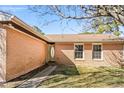 Brick facade with a walkway leading to the front door at 1600 Gibson Ave., Myrtle Beach, SC 29575
