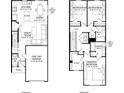 Two-story floor plan featuring 3 bedrooms, 2 baths, and a one-car garage at 2080 Palm Meadows Way # 496C, Conway, SC 29526