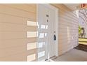 Front door entrance to the condo unit at 4251 Villas Dr. # 303, Little River, SC 29566