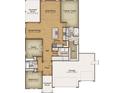One-story floor plan with 2 bedrooms, 2 baths, and a 2-car garage at 812 Big Cedar Dr., Loris, SC 29569