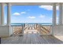Private boardwalk to the beach from the home's deck at 1187 Norris Dr., Pawleys Island, SC 29585