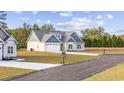 Two story home with gray roof and blue accents at 1900 Blue Bird Rd., Loris, SC 29569