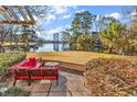 Relaxing patio overlooking tranquil lake view at 215 Baslow Ct. # 1-B, Myrtle Beach, SC 29572