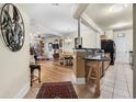 Open concept kitchen with granite countertops and modern appliances at 2180 Waterview Dr. # 812, North Myrtle Beach, SC 29582