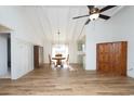 Charming dining room with hardwood floors and a view to the kitchen at 5705 Cates Bay Hwy., Conway, SC 29527
