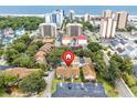 Wide aerial view showcasing the property and surrounding area at 7602 Porcher Dr. # C, Myrtle Beach, SC 29572