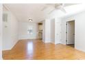 Empty dining room with hardwood floors and an open floor plan at 804 Geddings Dr., Myrtle Beach, SC 29588